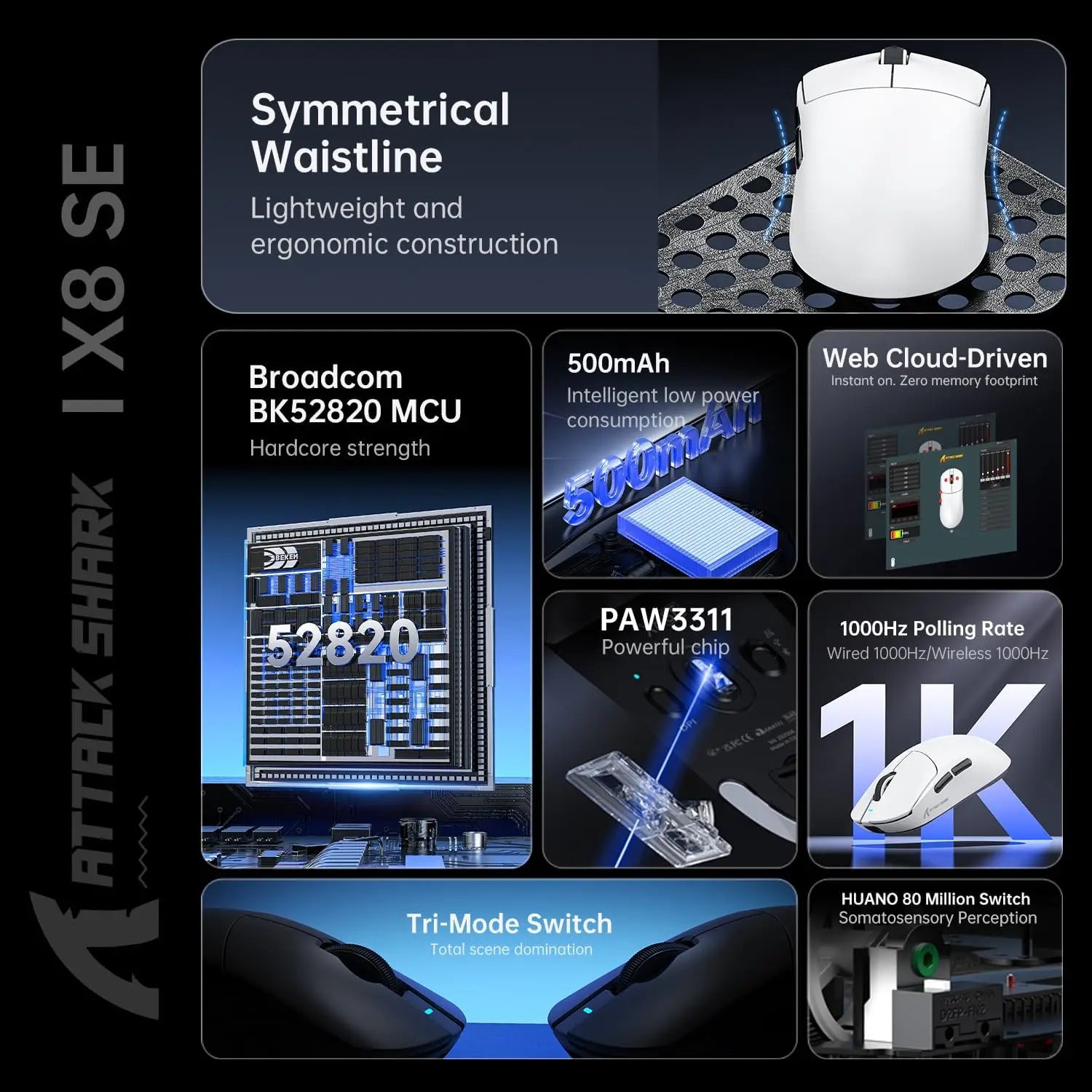 ATTACK SHARK X8 SE 5